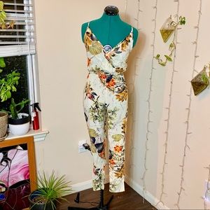 Tropical Print Jumpsuit